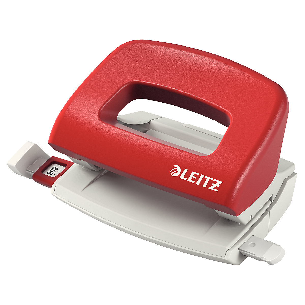Nexxt Kleiner Locher rot, Lochabstand: 80 mm, Stanzleistung: 10 Blatt / 80 g/qm