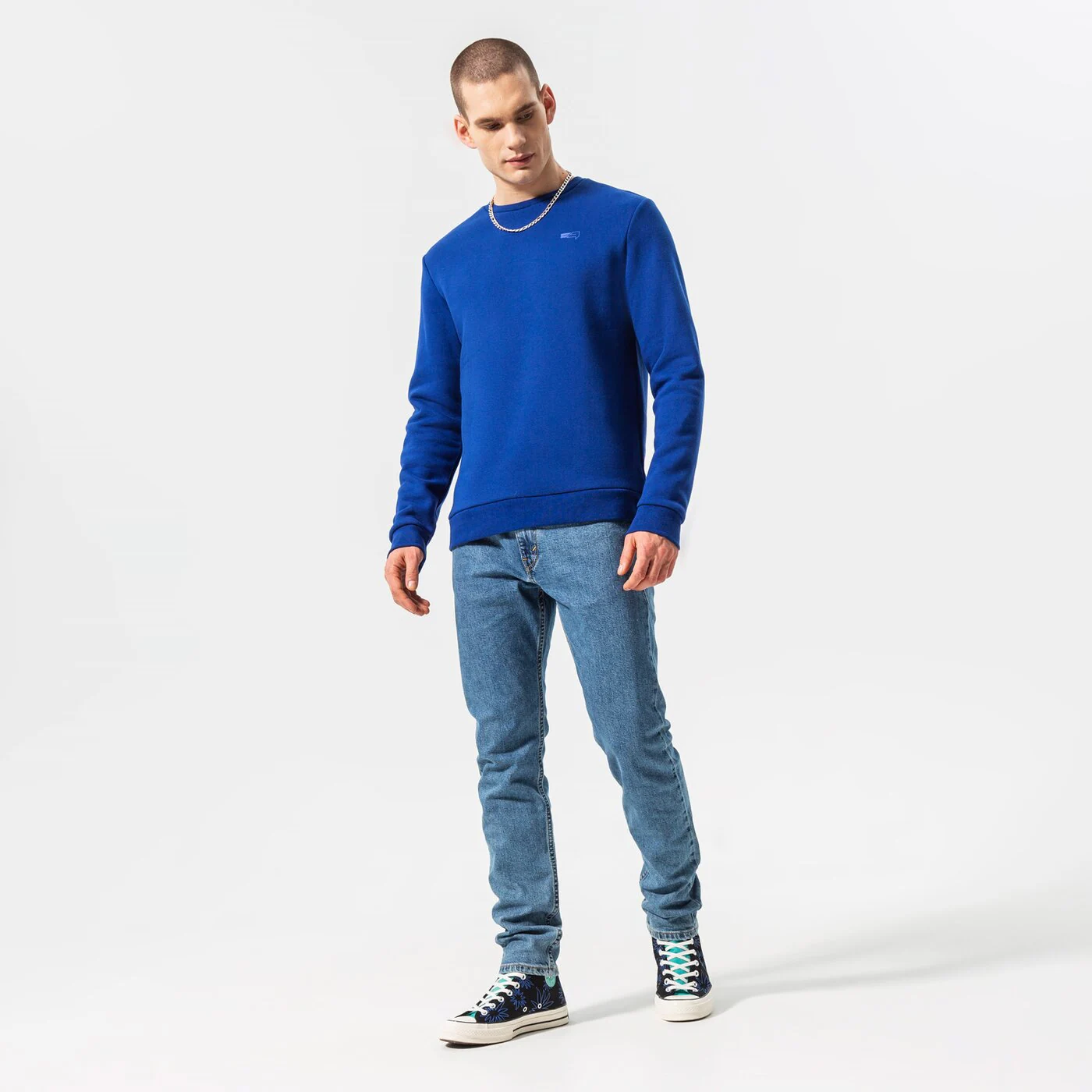 CONFRONT SWEATSHIRT ESSENTIAL CREW Dunkelblau