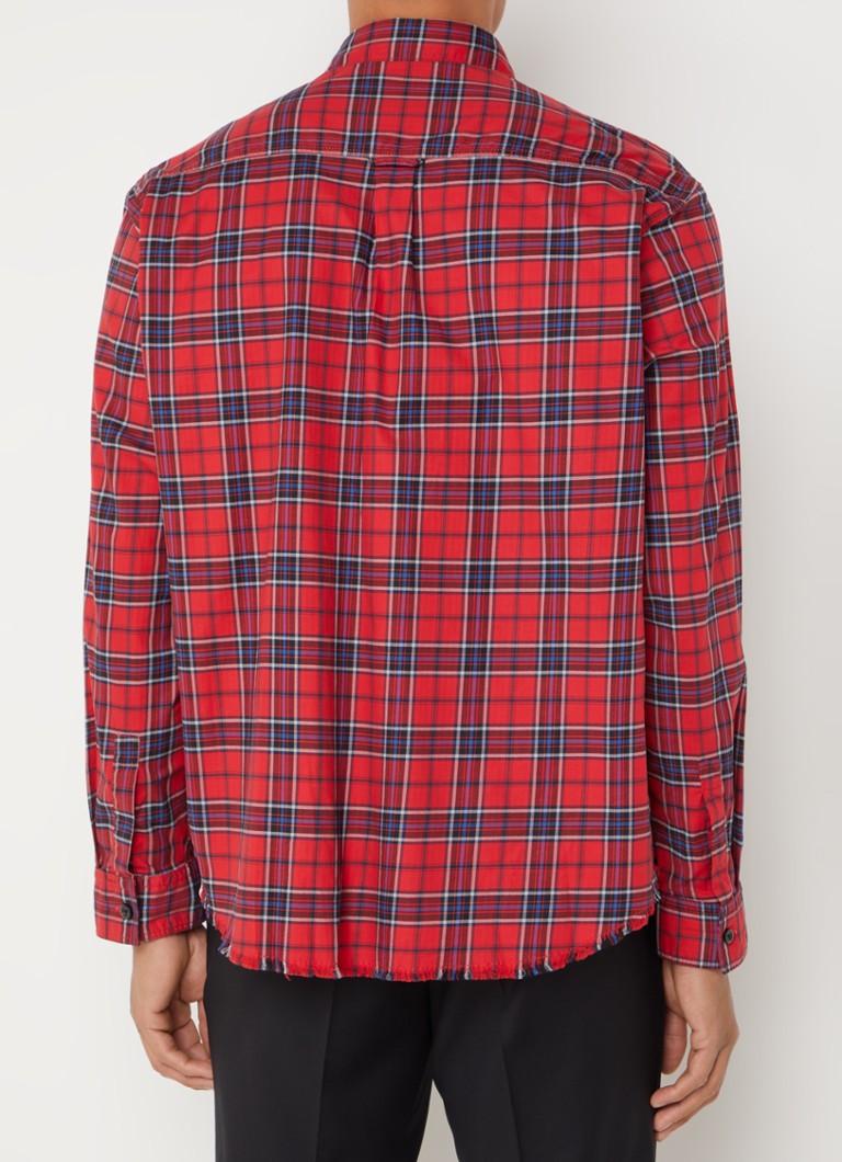 Camisa HUGO BOSS de corte regular com estampa xadrez e bolsos no peito.
