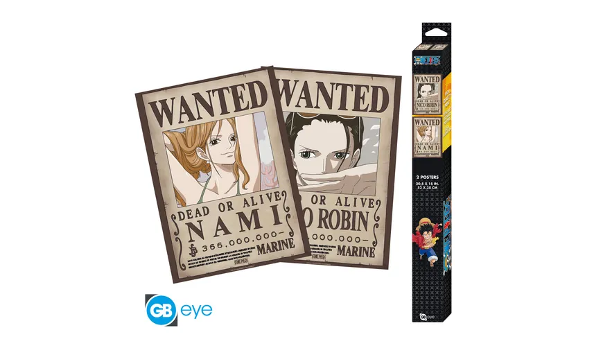 ONE PIECE - Set 2 Posters Chibi 52x38 - Nami & Robin