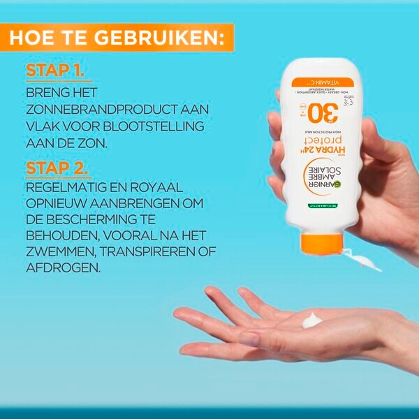 Garnier Ambre Solaire Hydra 24H Protect SPF30 Sunscreen 175ml