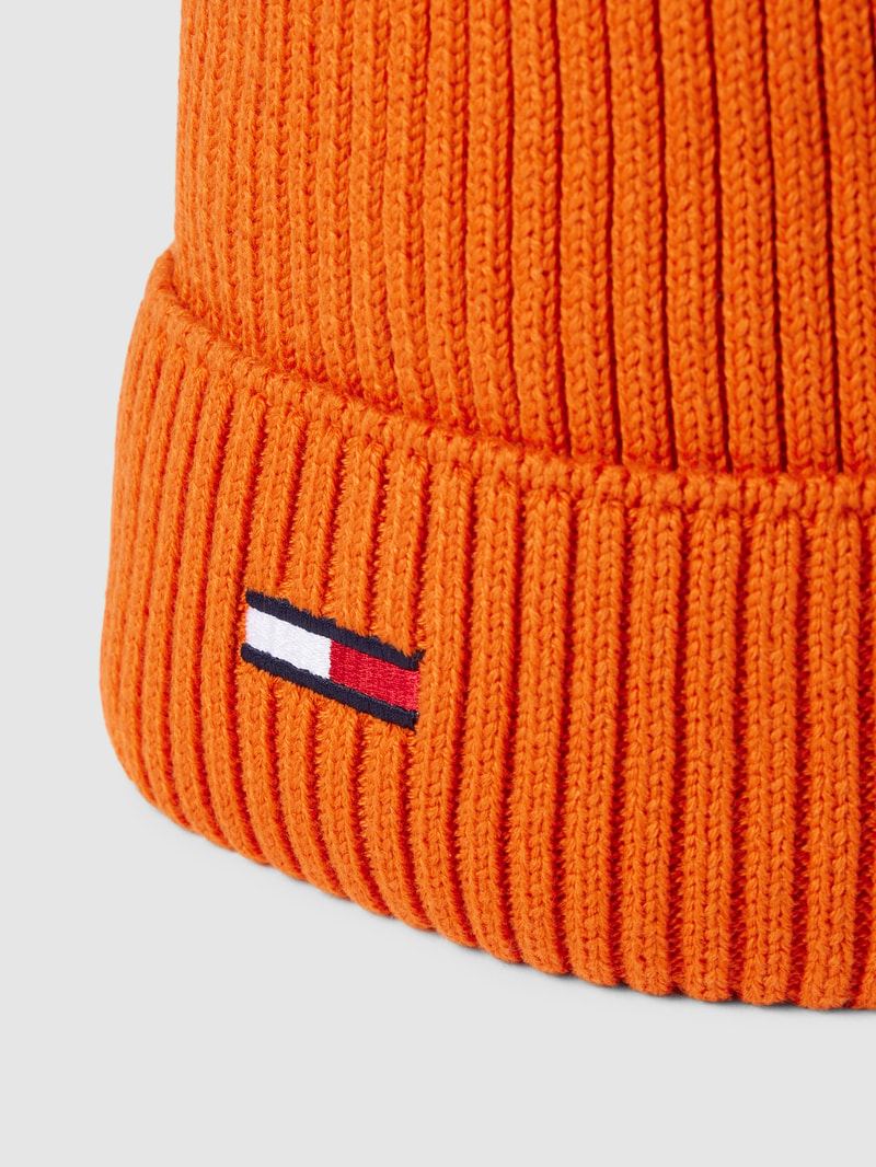 Mütze mit Logo-Stitching in orange