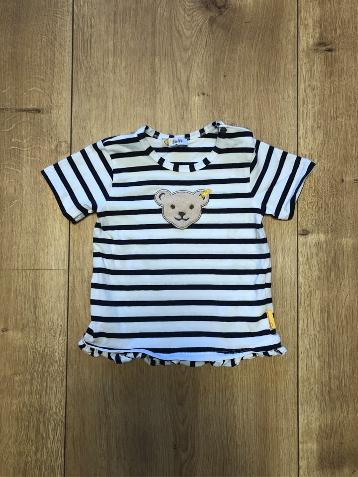 Steiff Shirt in Dunkelblau/ Weiß günstig kaufen 80