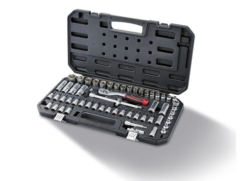 Soquetes e bits PARKSIDE® Zestaw PSSS 65 A1, 65 elementos