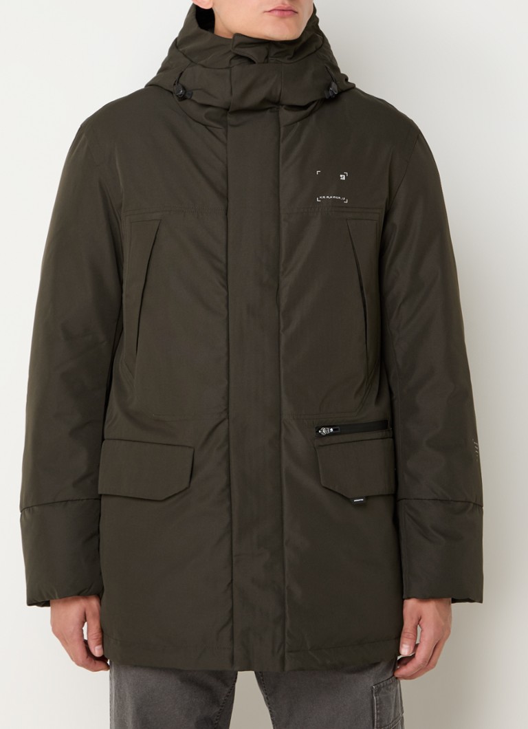Parka trapuntato con cappuccio Krakatau Marcasite