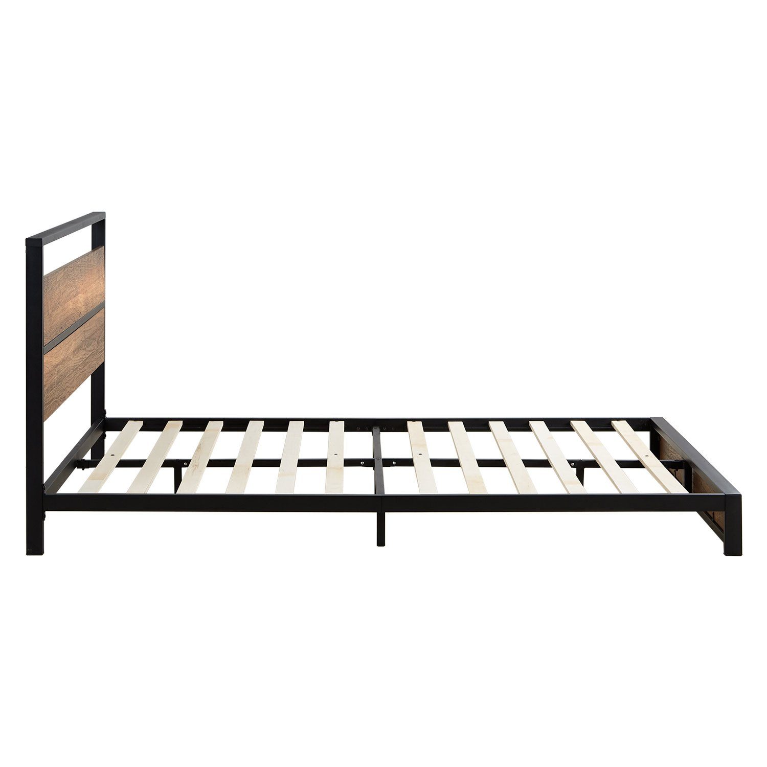 Homestyle4u Metallbett Doppelbett 140x200 Lattenrost Matratze