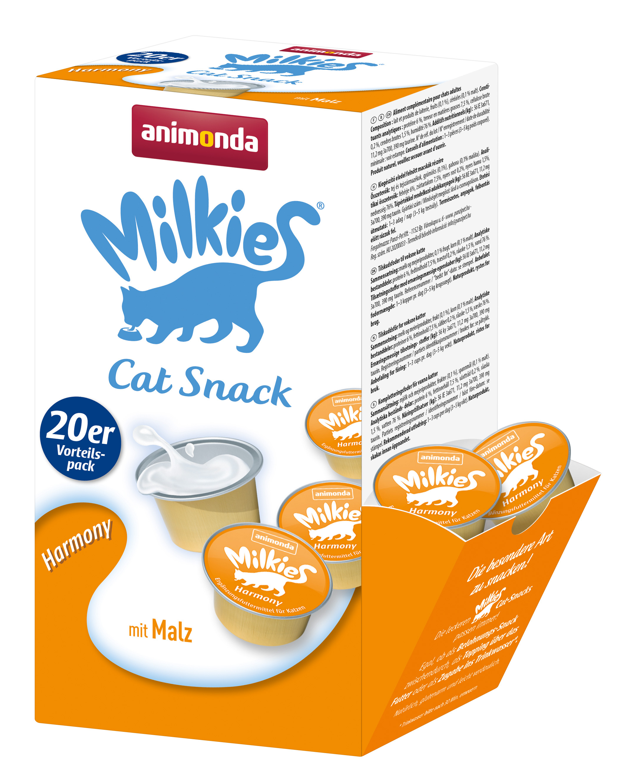 Animonda Snacks Animonda Milkies 20x15g Harmony