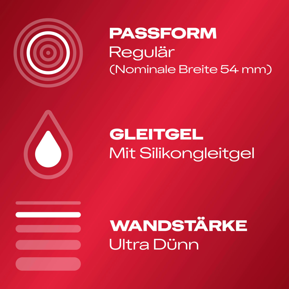 Kondome Gefühlsecht Ultra, Breite 54mm, 8 St