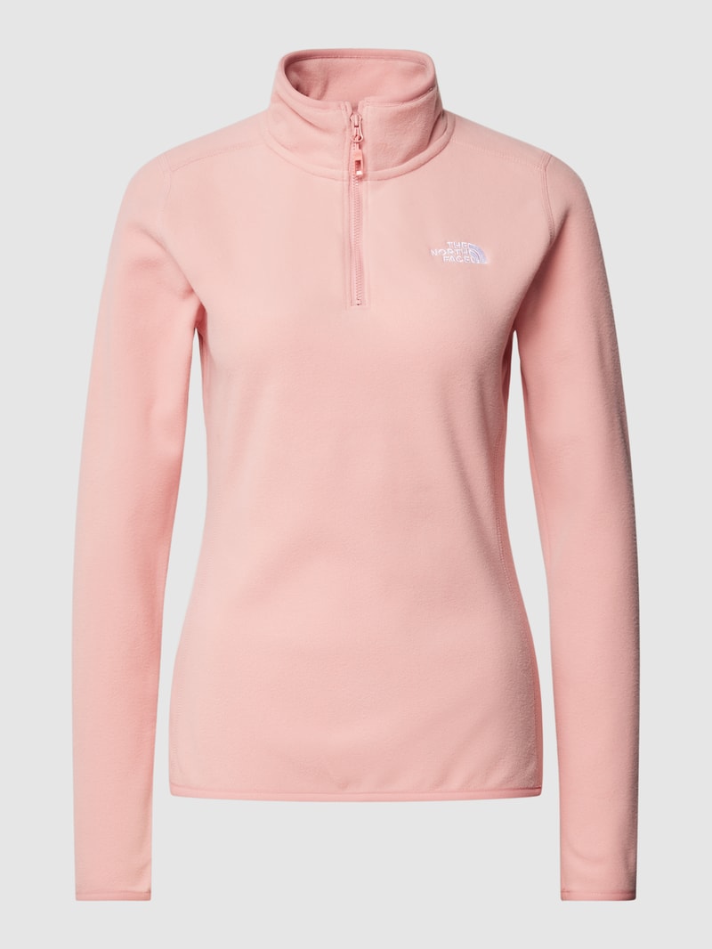 Sweatshirt mit Label-Stitching Modell 'DUSTY' in rosa