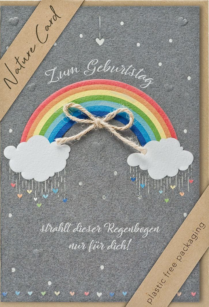 BSB Geburtstagskarte - Natur Card, inkl. Umschlag Handscanner