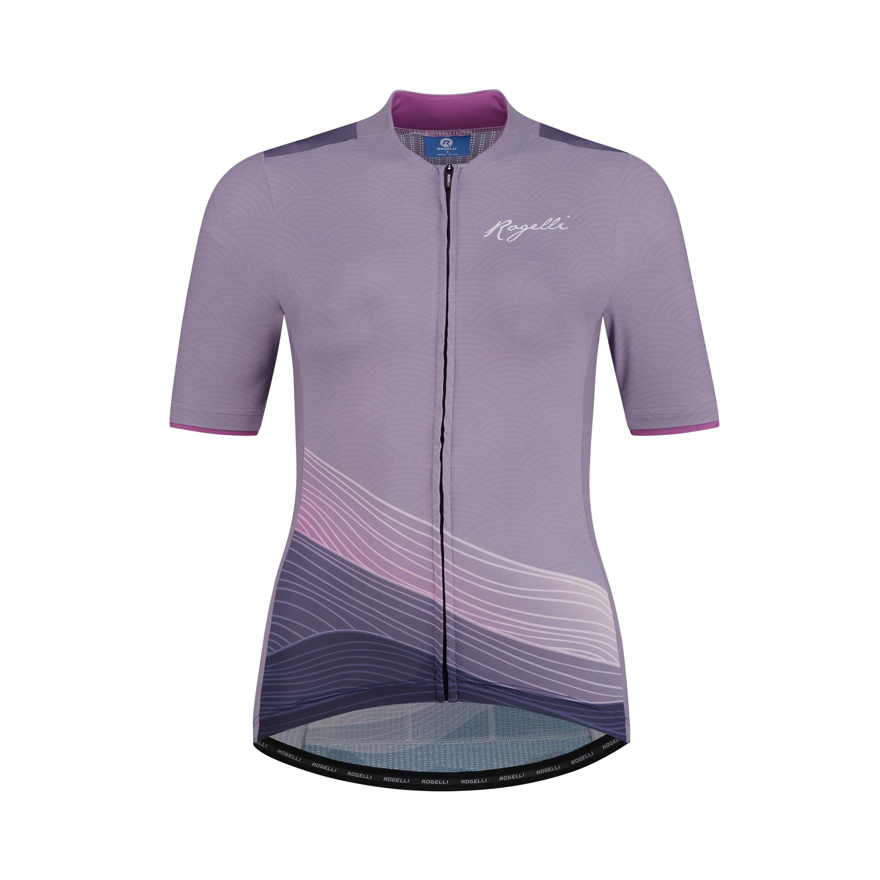Rogelli Peace Lila/Rosa Damen Radtrikot Kurzarm