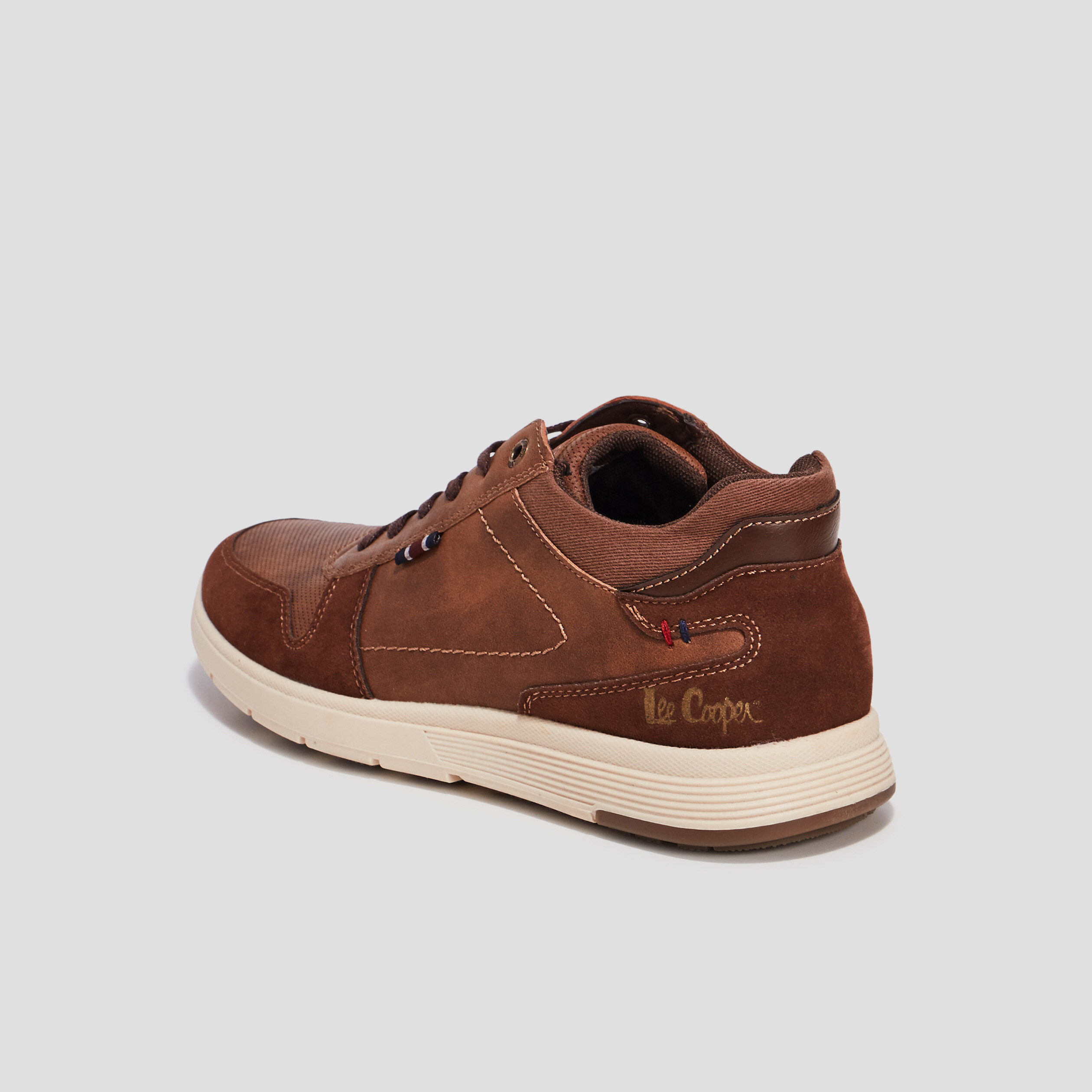 Baskets à lacets Lee Cooper marron homme | La Halle