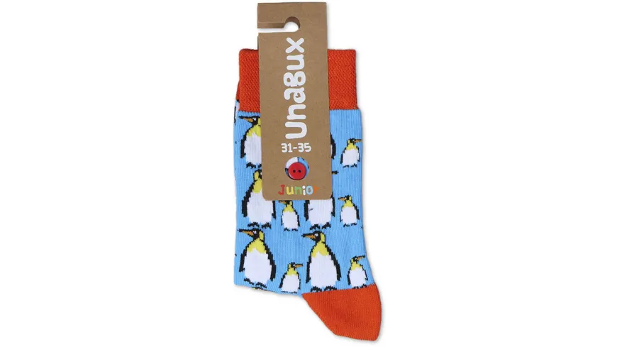 Unabux Kinder Socken Pinguin Blue Pingu