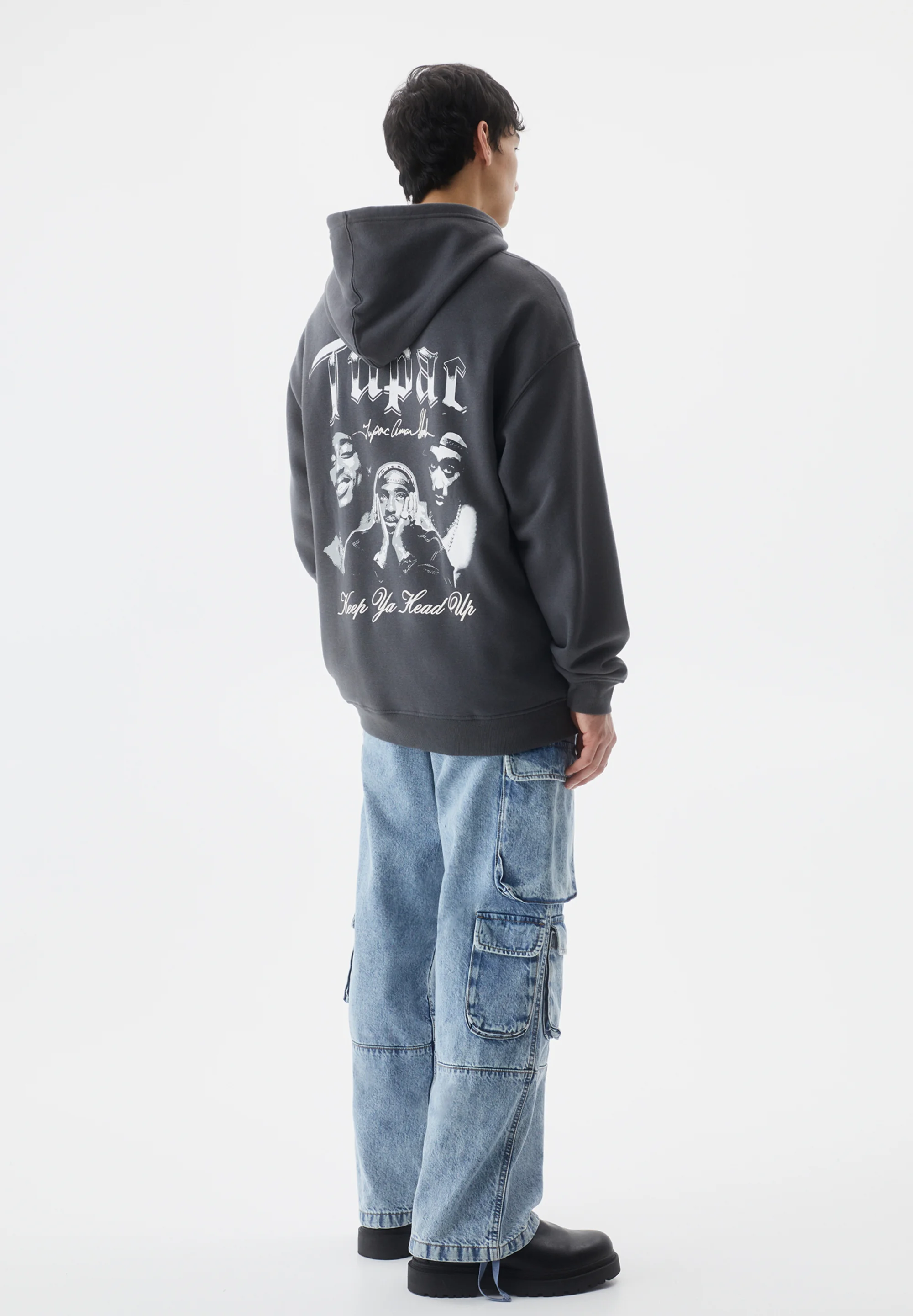 PULL&BEAR TUPAC - Sudadera con capucha