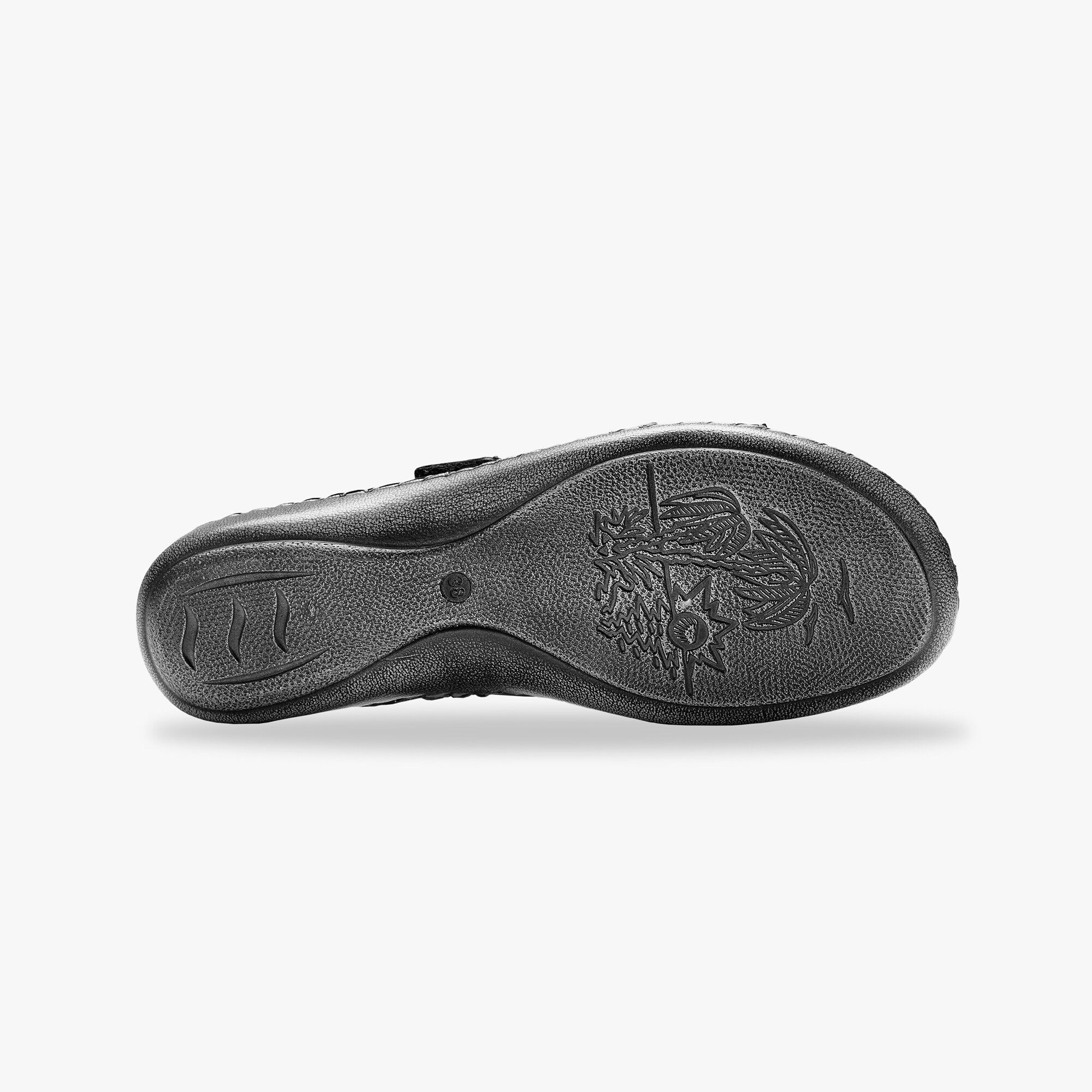 Sandales bicolores en cuir extra souple