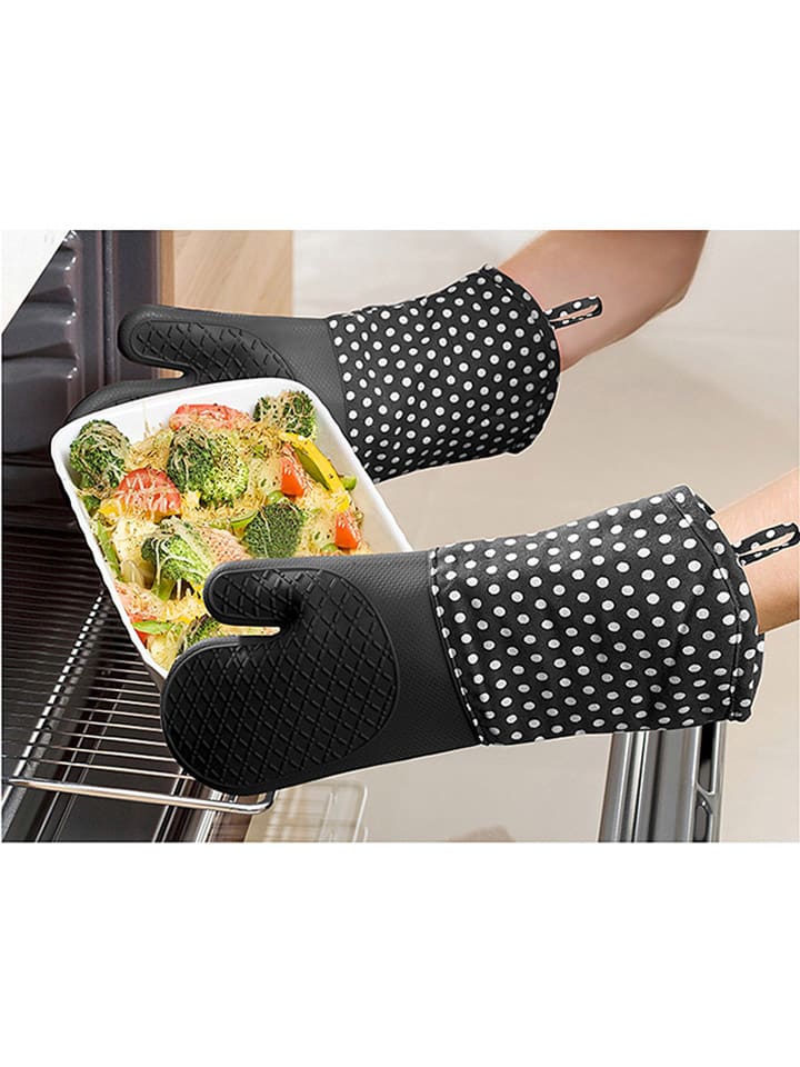 Wenko 2er-Set: Topfhandschuhe in Schwarz - (L)37,5 x (B)18,5 cm günstig kaufen onesize