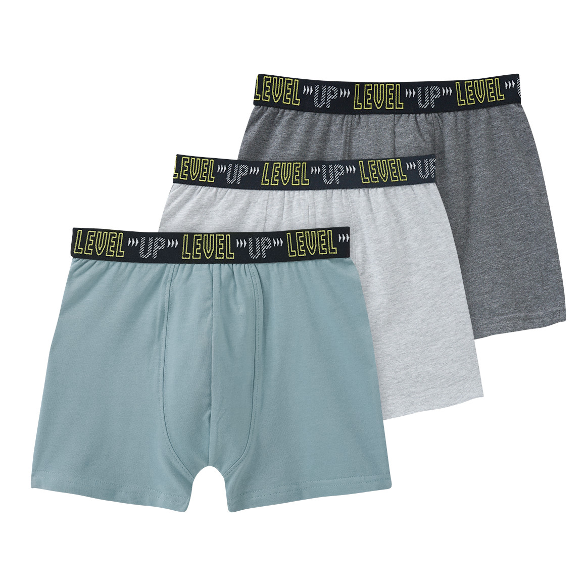 3 Jungen Boxer in verschiedenen Farben