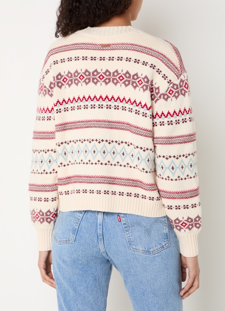 Cardigan Levi's Gala Fairisle in pregiata maglia di misto lana con motivo a maglia