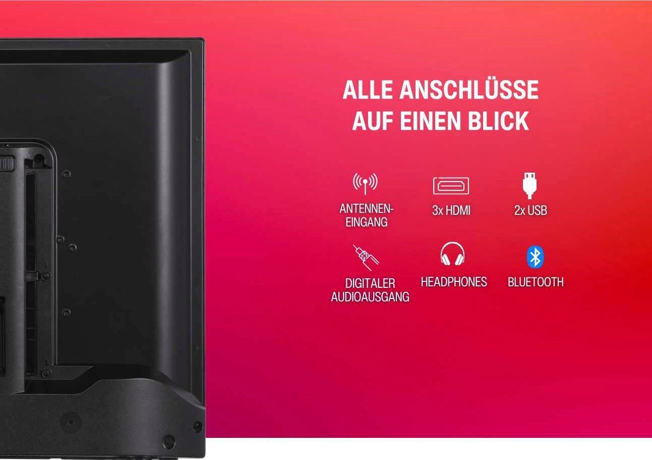 Telefunken D65V850M5CWHI LED-Fernseher (164 cm/65 Zoll, 4K Ultra HD, Smart-TV)