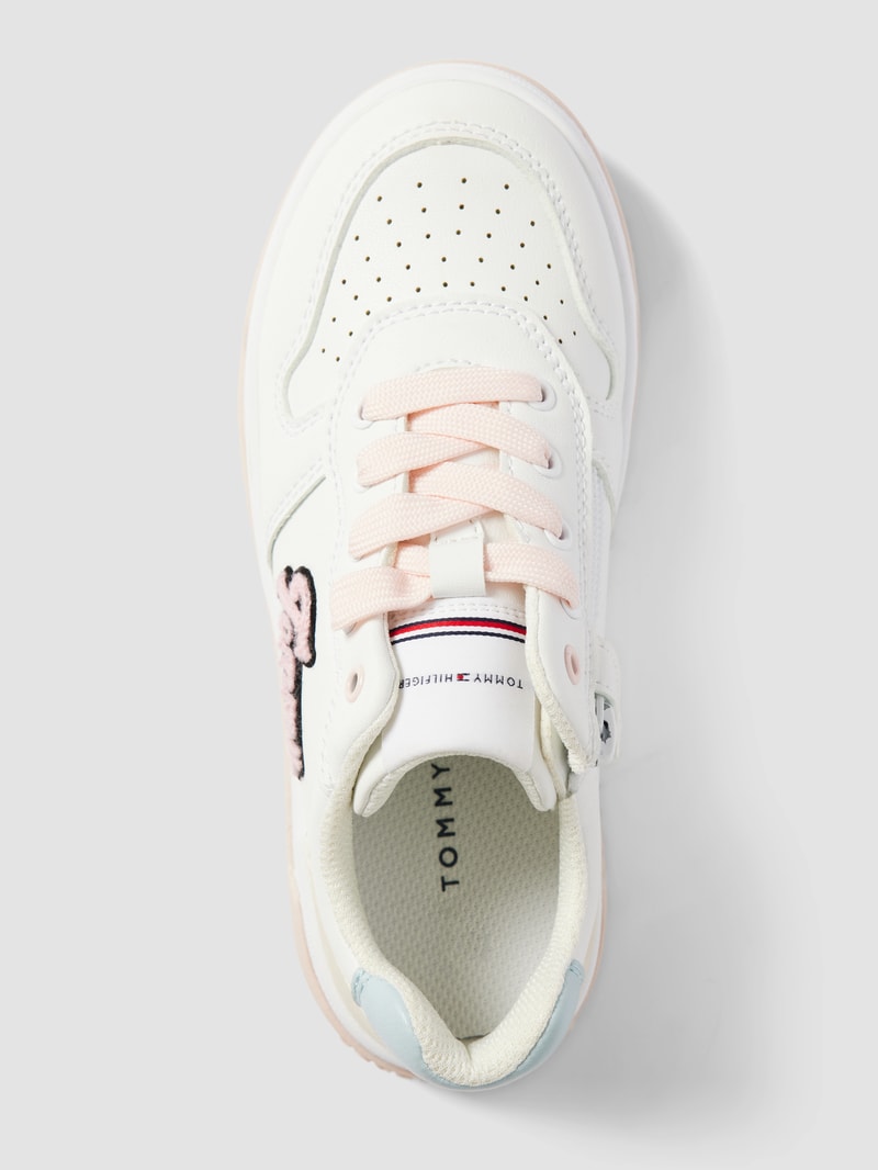Sneaker mit Label-Patch Modell 'PAULENE' in weiß