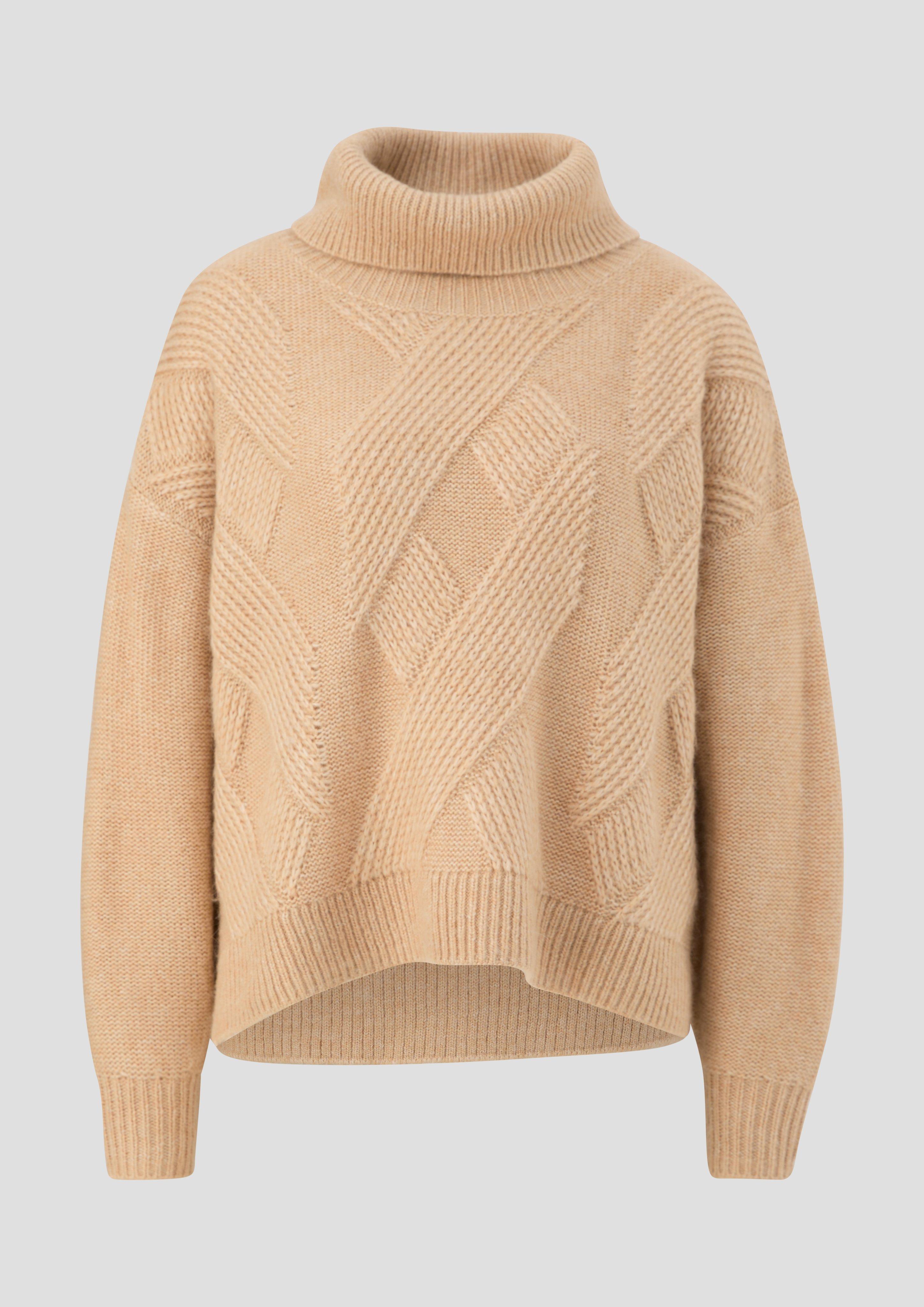 Rollkragenpullover aus Wollmix  2118893-8325