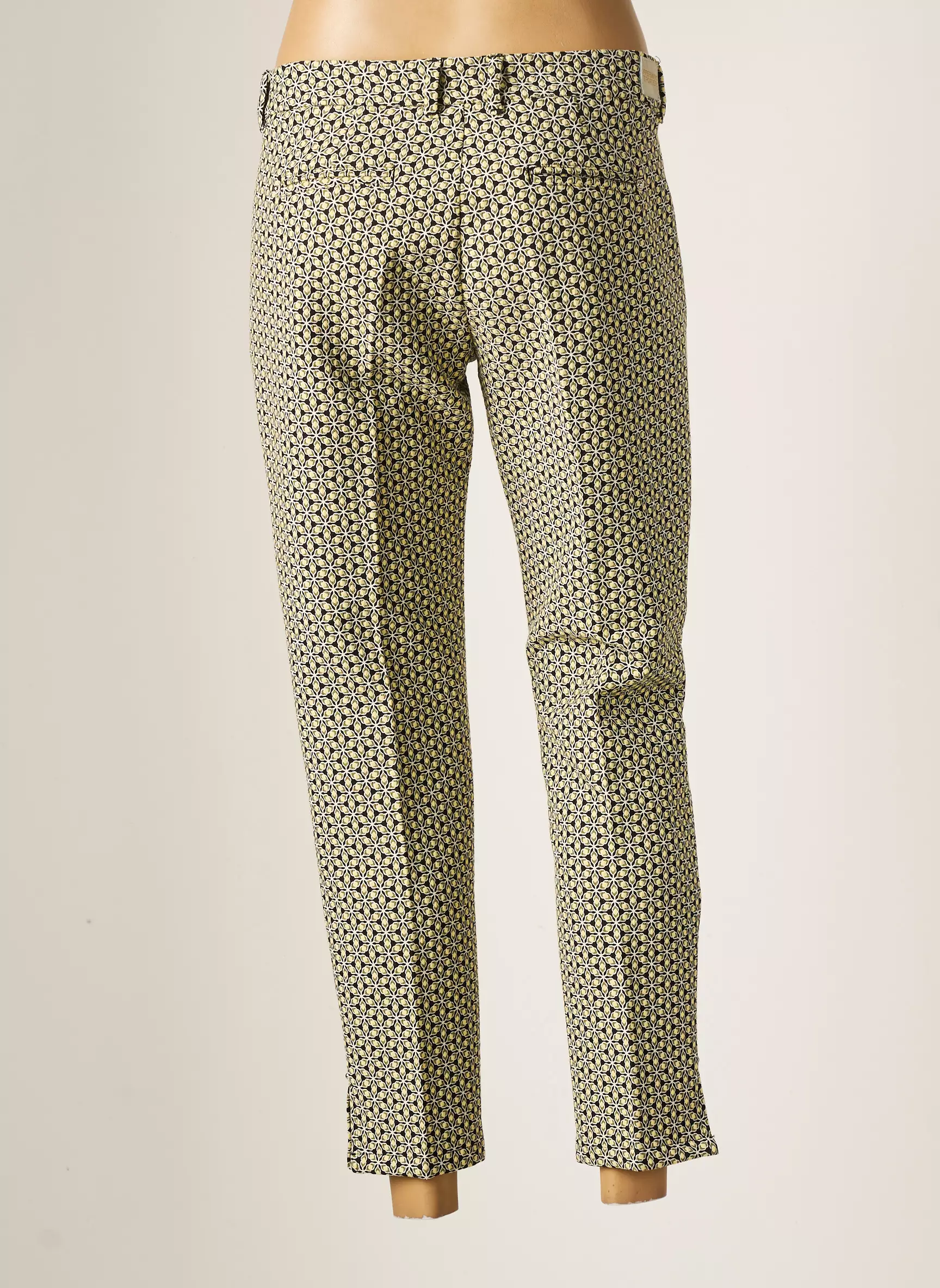 Freeman T Porter Pantalon7 8 Femme couleur jaune
