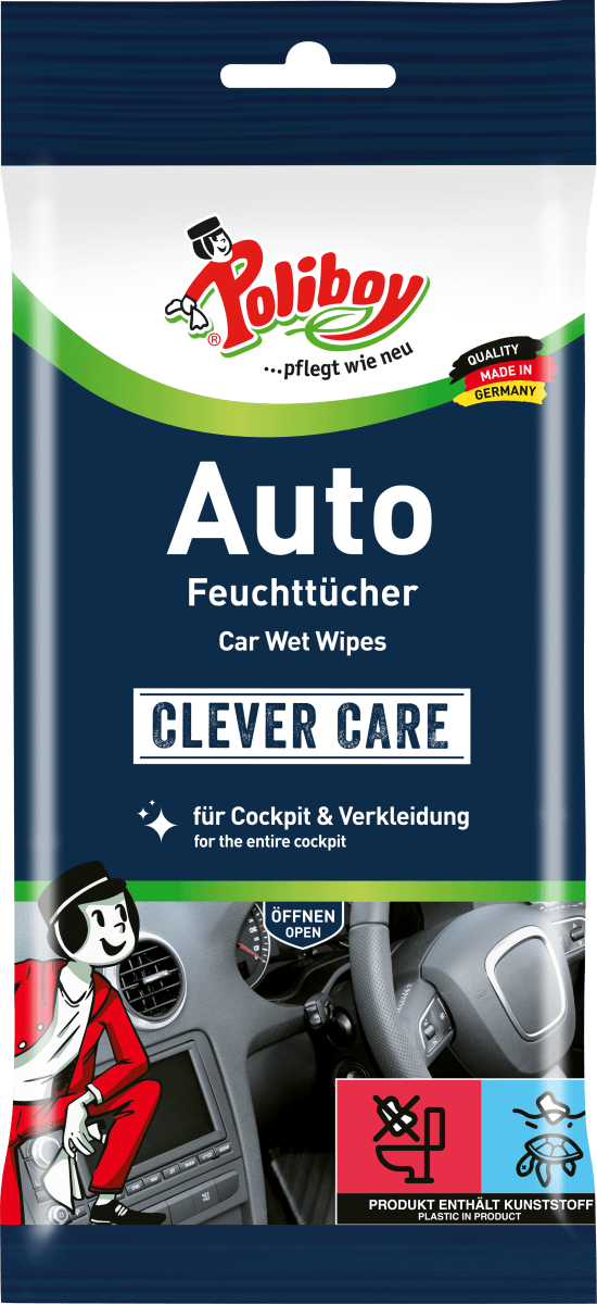 Feuchte Reinigungstücher für Autopflege, 20 St