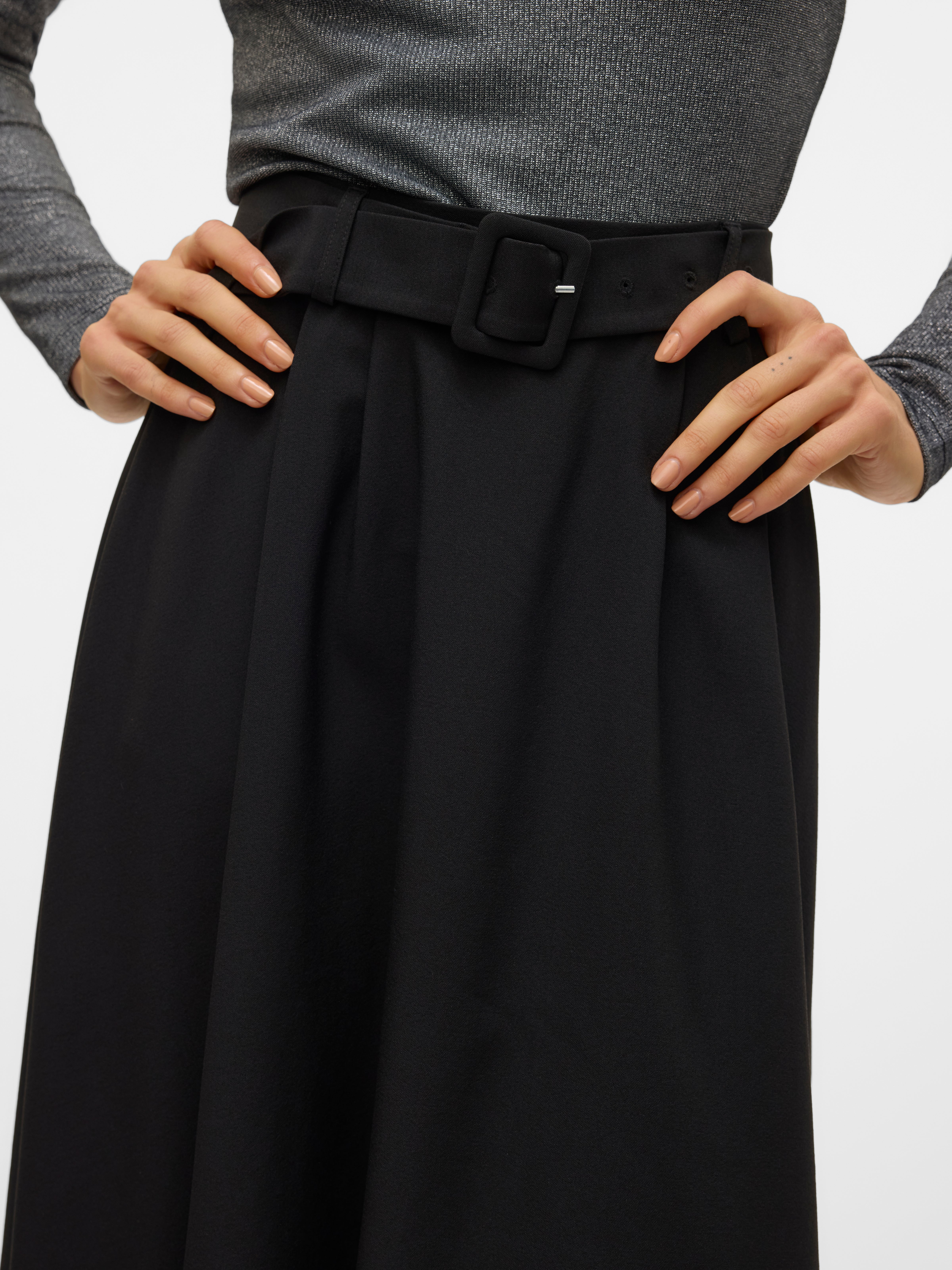VMTARISA Hohe Taille Langer Rock