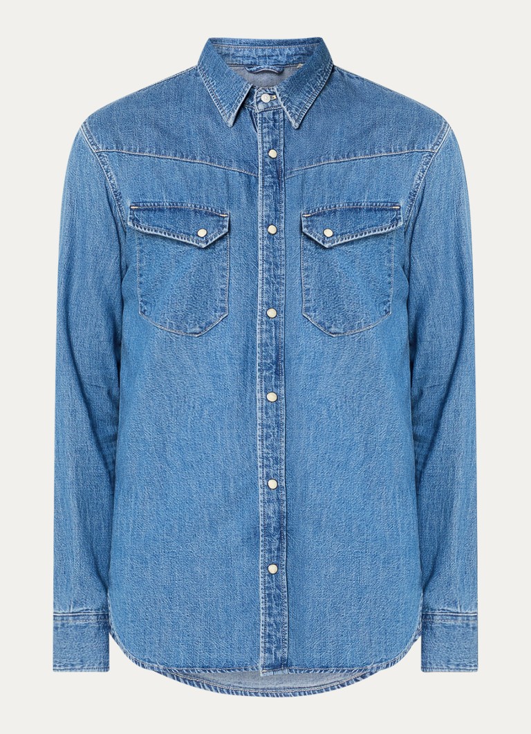 Sobretudo jeans Levi's Longhorn com bolsos no peito