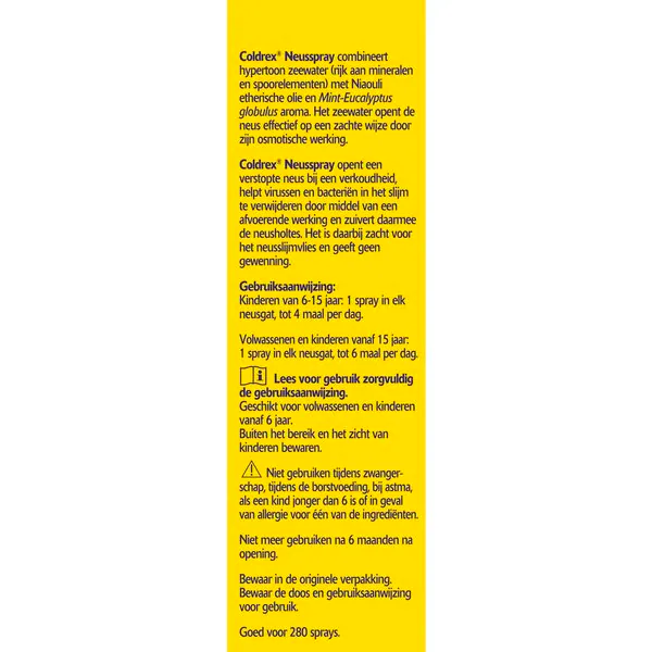 Coldrex-nenäsumute, lääkinnällinen laite - 20 ml