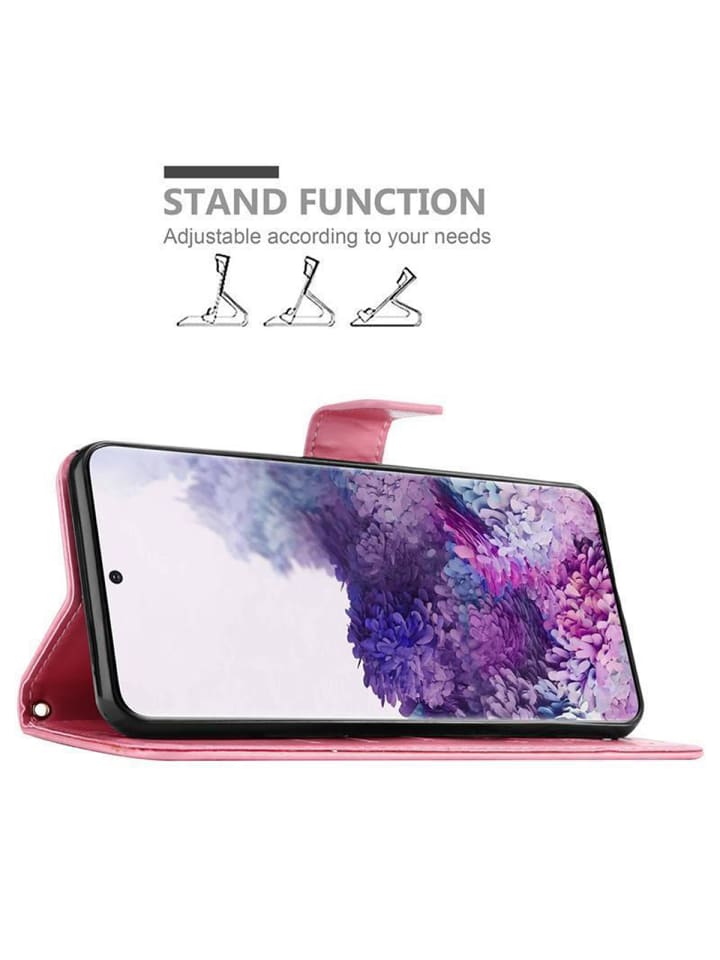 cadorabo Hülle für Samsung Galaxy S20 Blumen Design in FLORAL ROSA günstig kaufen onesize