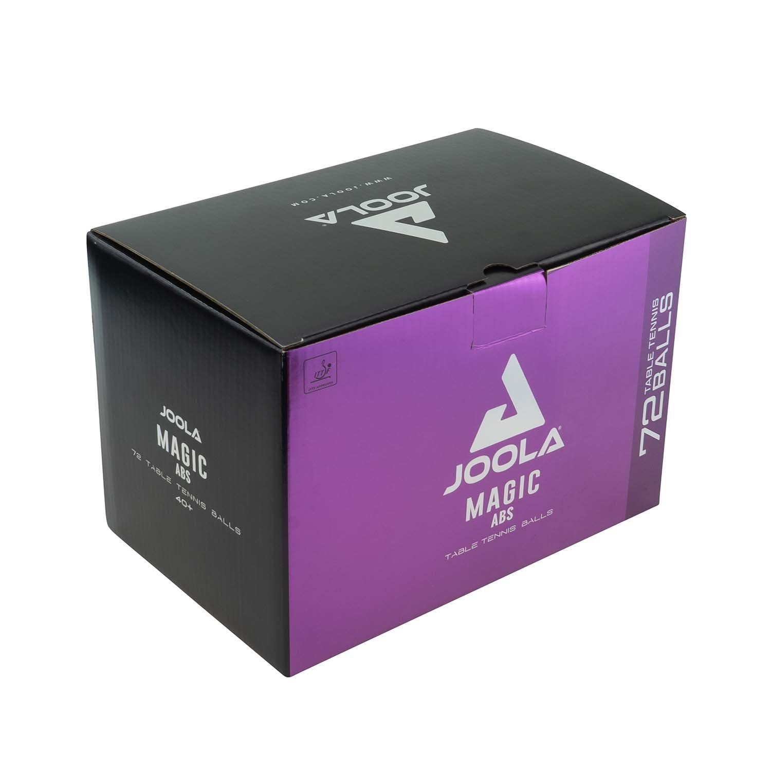 Joola Tischtennisball Tischtennisbälle Magic ABS 40 72 Stück weiß, Tischtennis Bälle Tischtennisball Ball Balls