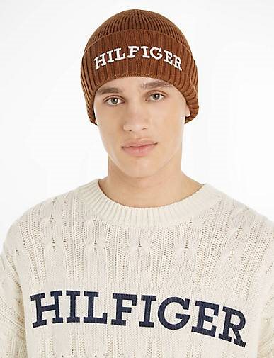 TOMMY HILFIGER Herren Strickmütze MONOTYPE BEANIE