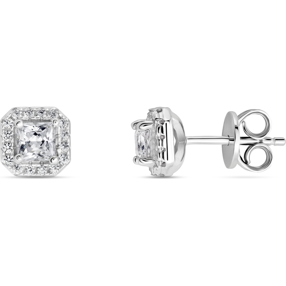 FAVS Boucles d'oreilles à fermoir à poussette 925 Argent Boucles d'oreilles