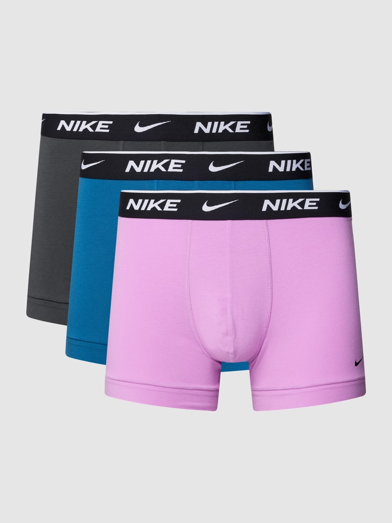 Trunks mit Label-Stitching in 3er-Pack in flieder
