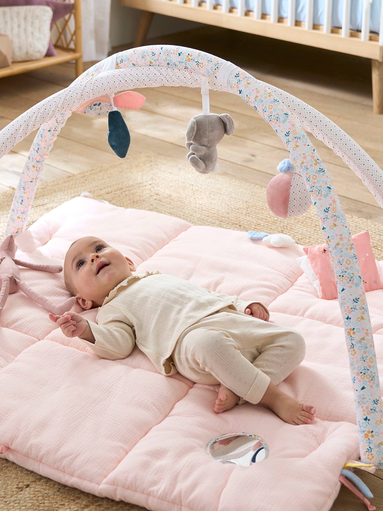 Vertbaudet Activity-Decke mit Spielbögen - koala mehrfarbig