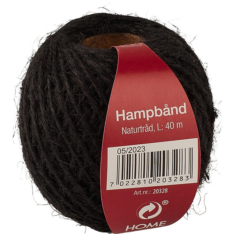 Home Bånd hamp 40 m x 2 mm natur