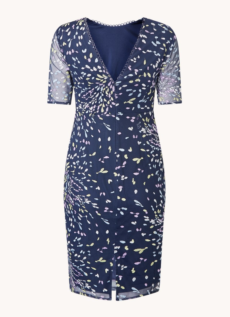 Φόρεμα Petite Aileena σε χρώμα Navy/Borgundy απόχρωση Phase Eight
