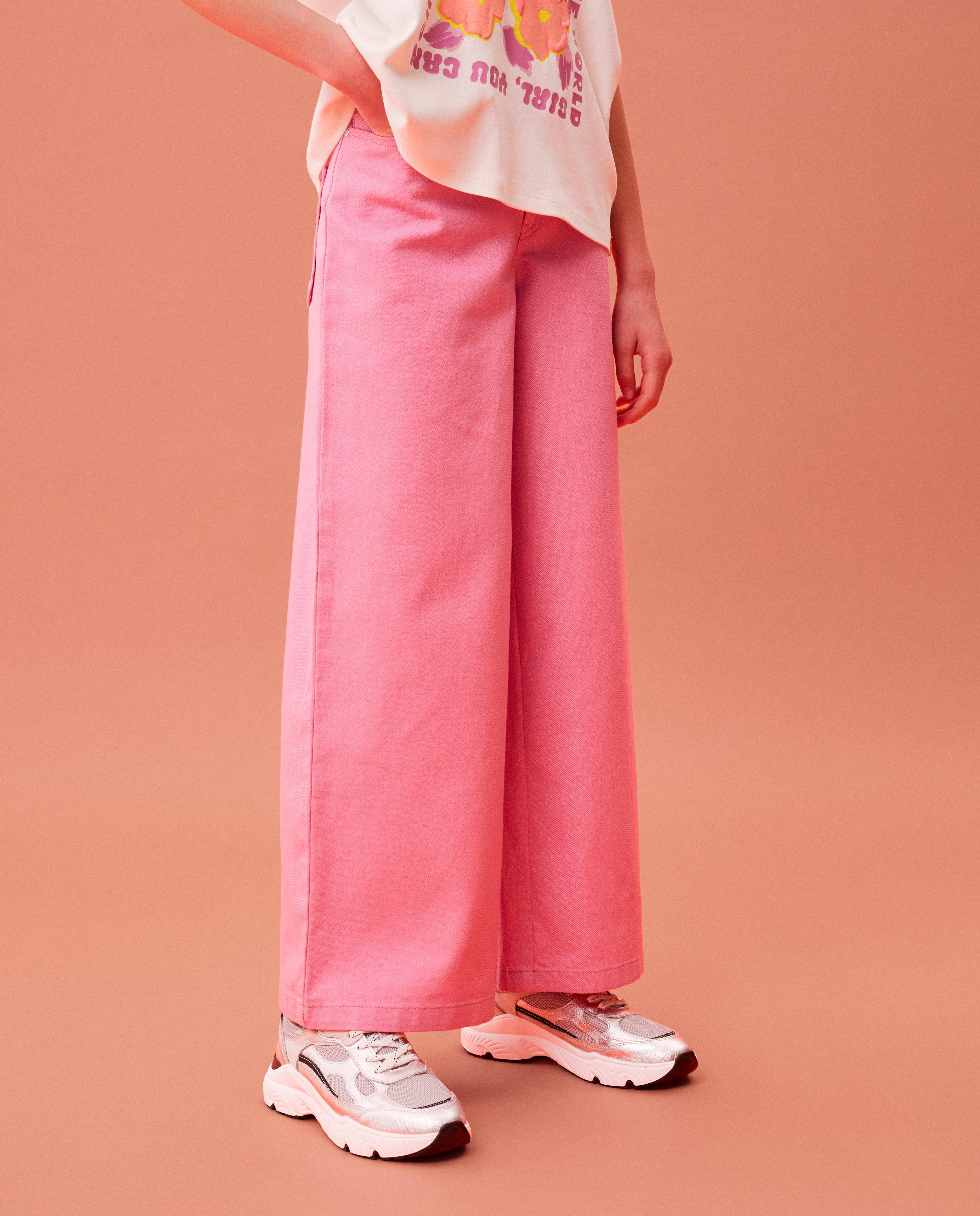 Blugi CKS Pink, croială largă, roz deschis pentru ocazii speciale