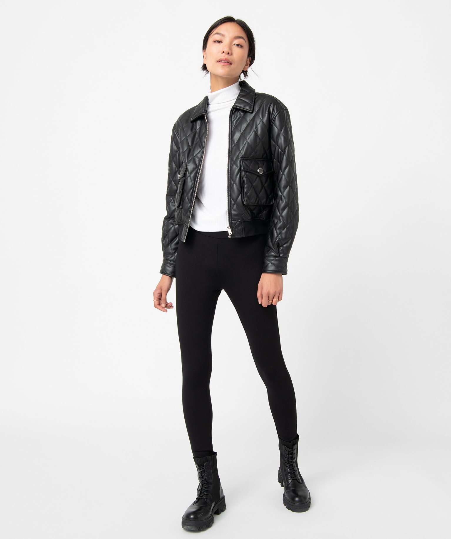 Legging femme uni effet push-up noir | GEMO
