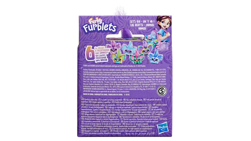 Hasbro - Furby Furblets Mini elektronisches Plüschspielzeug, 1 Stück, sortiert