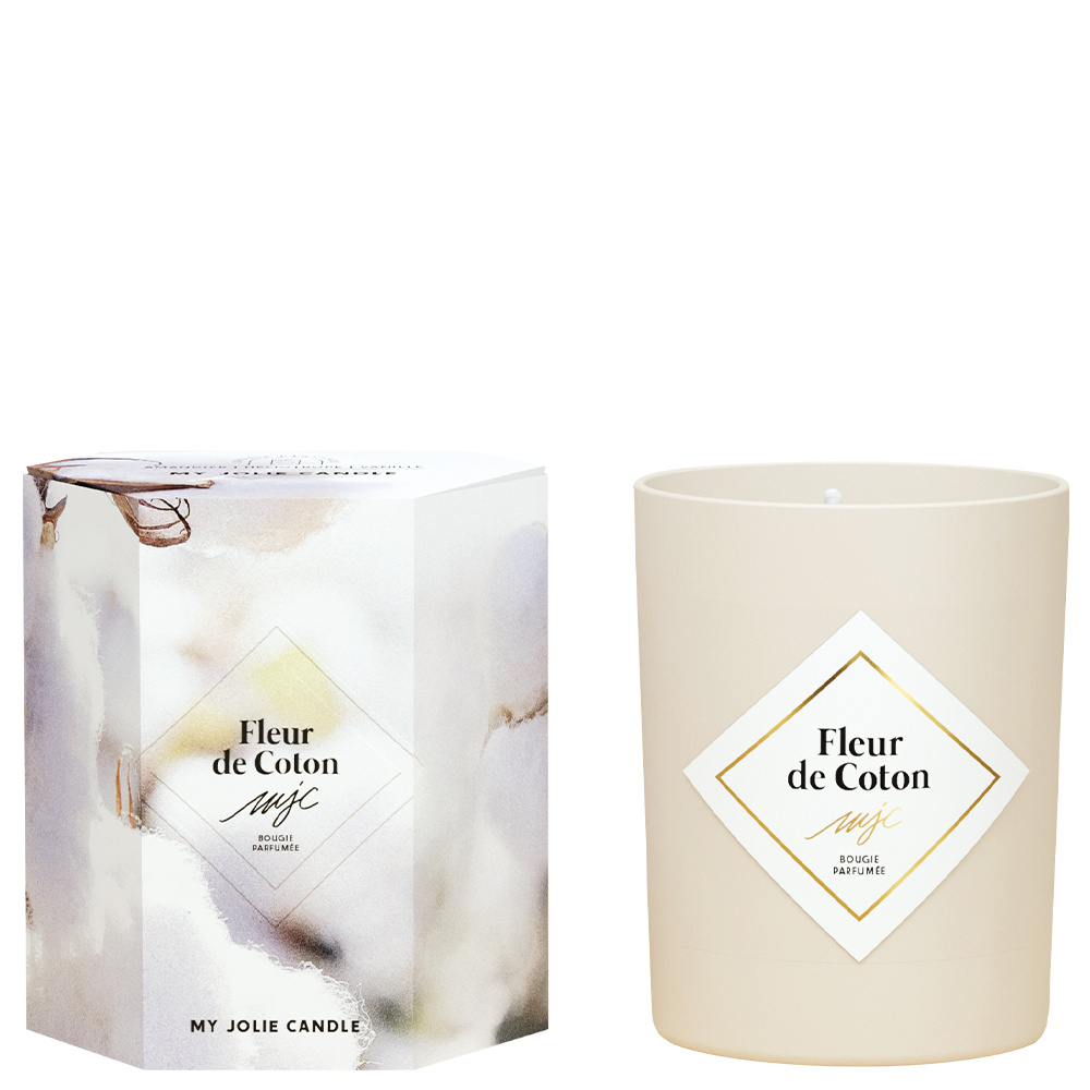 my jolie candle Bougie fleur de coton Bougie