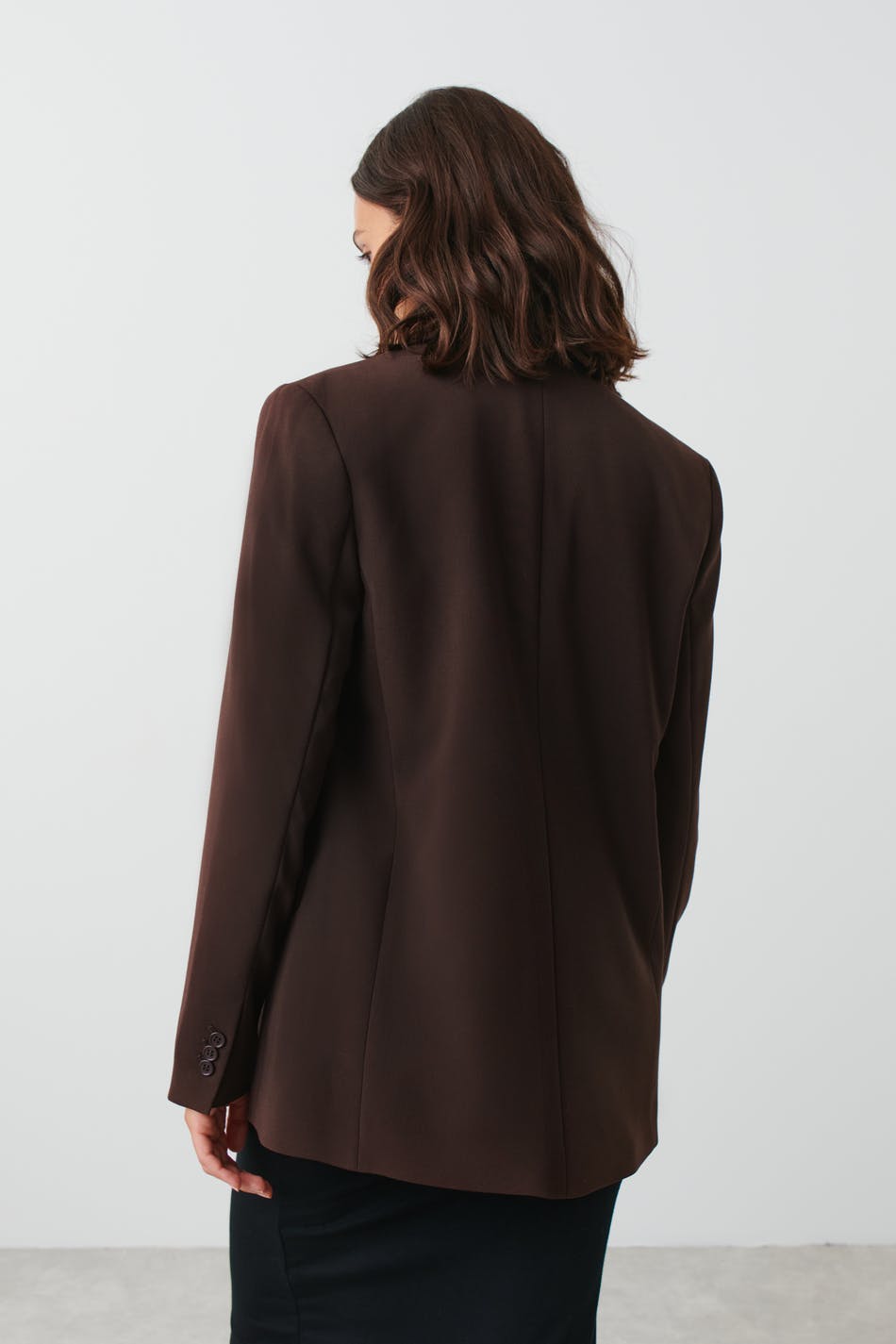 Straight regular blazer