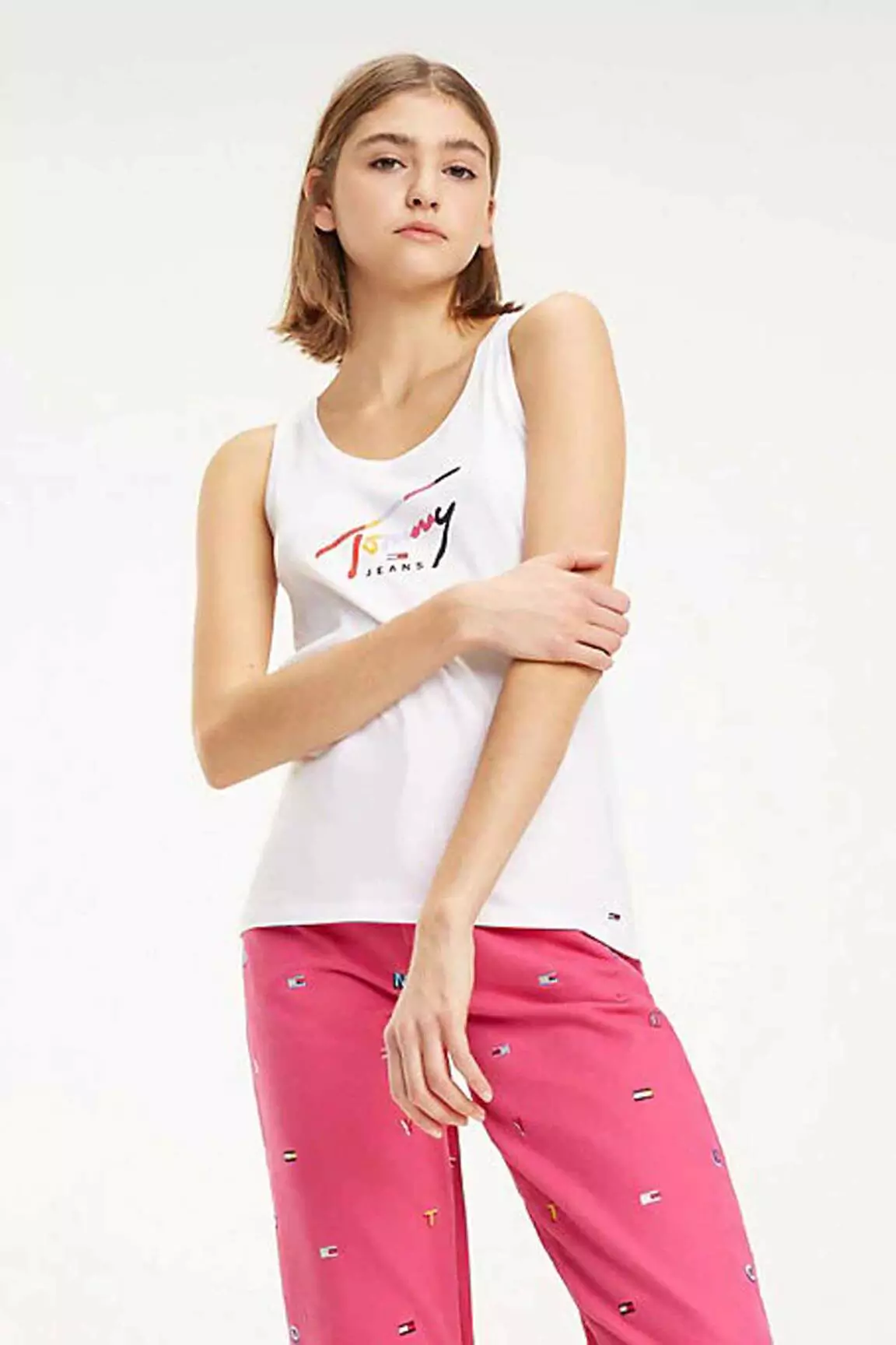 Tommy Hilfiger Debardeurs Femme couleur blanc