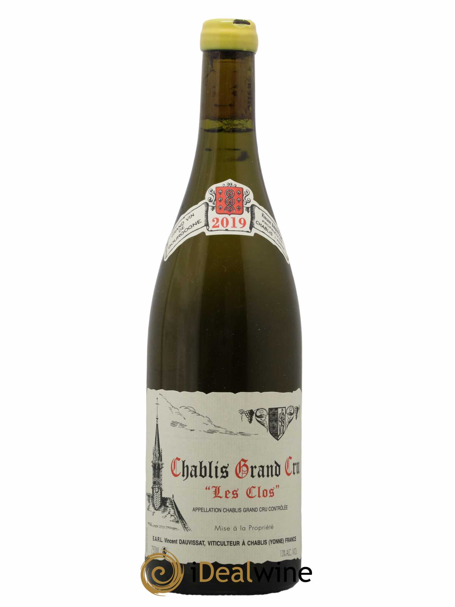 Chablis Grand Cru Les Clos Vincent Dauvissat (Domaine)  2019 - Lot de 1 Bouteille