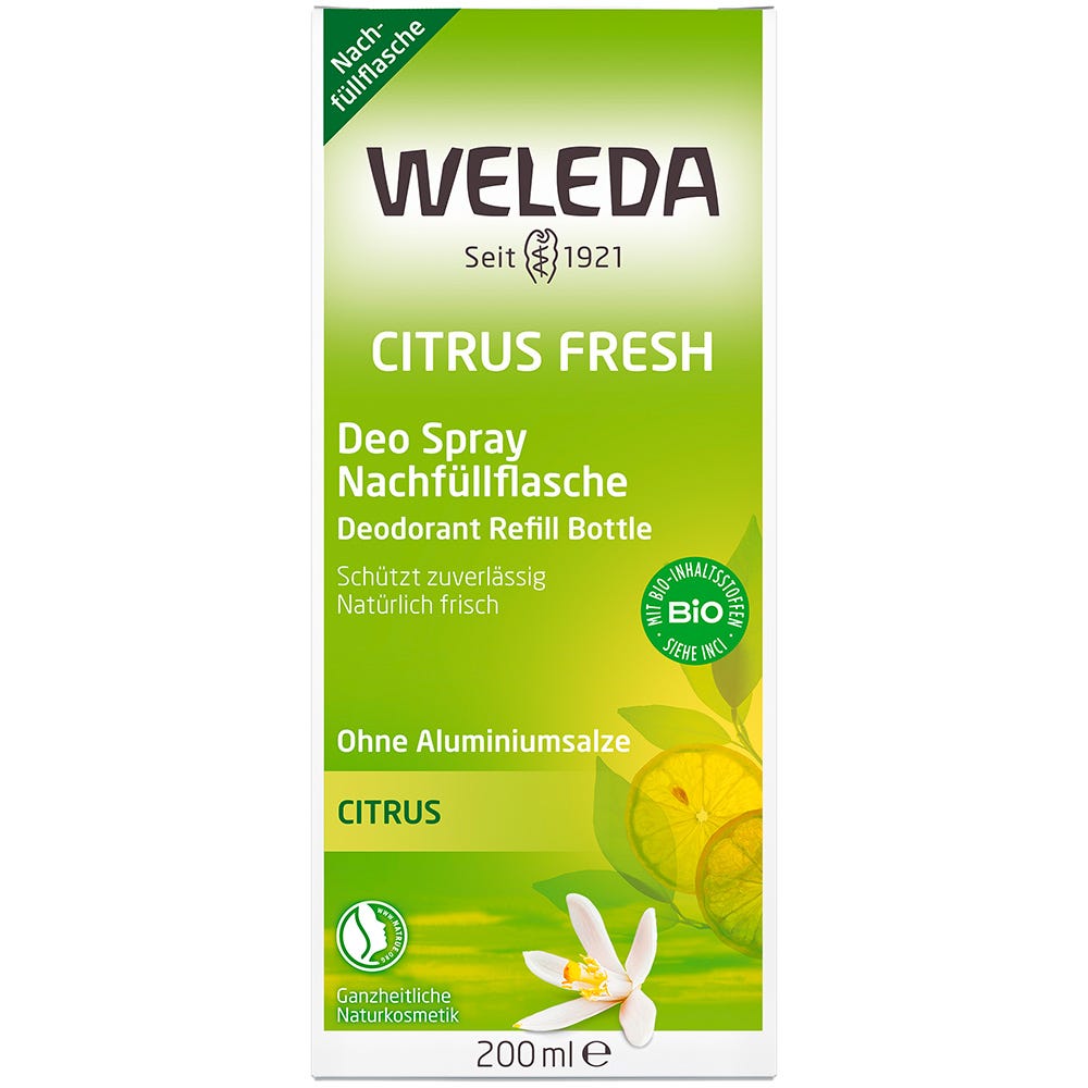 Weleda Citrus Fresh Deo Spray Nachfüllflasche 200 ml