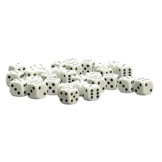 D6 Dice - White (30)