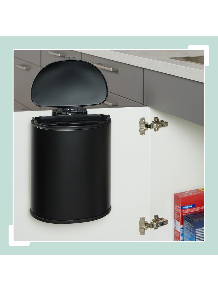 relaxdays Küchenmülleimer in Schwarz - 9 Liter günstig kaufen onesize