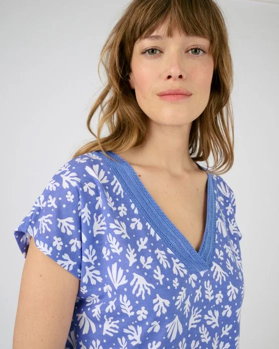 Pyjashort maille jersey recyclée* Climatyl