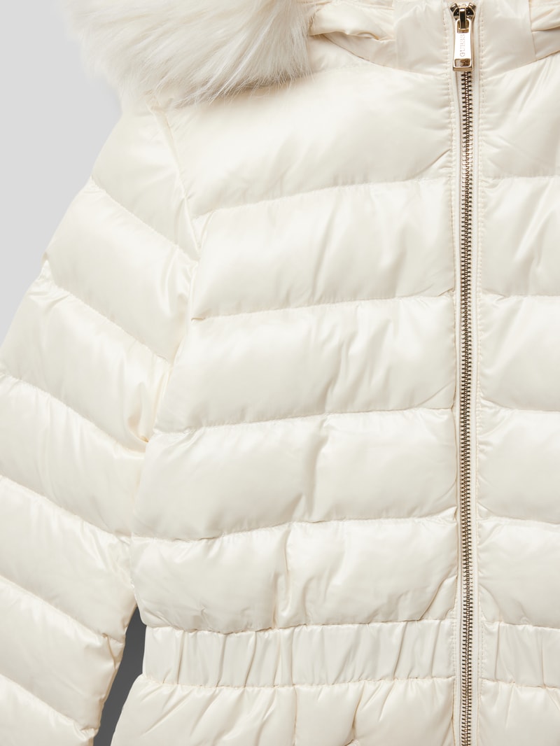 Steppjacke mit Zweiwege-Reißverschluss in offwhite